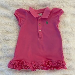 Ralph Lauren dark pink polo dress